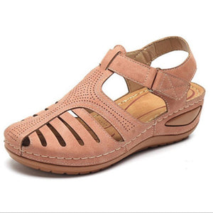 Women Summer Sandals Hollow Round Toe Ladies Sandals