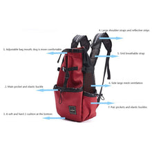 Load image into Gallery viewer, Adjustable Pet Dog Carrier Travel Bag