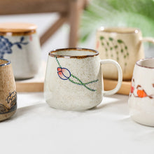 Load image into Gallery viewer, Vintage Coffee Mug Unique Japanese Retro Style Ceramic Cups, 380ml