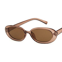 Load image into Gallery viewer, Pink Retro Sunglasses Oval Sunglasses Women Retro Brand Designer