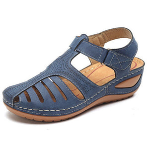 Women Summer Sandals Hollow Round Toe Ladies Sandals