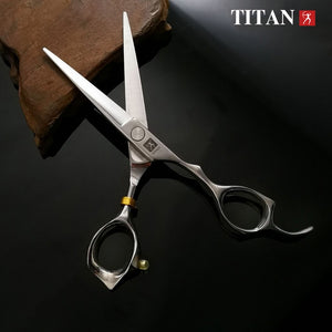 free shipping titan  Professional barber tools hair scissor