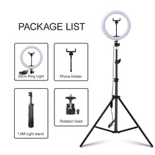 Load image into Gallery viewer, Photo Lights 26cm/10in Circle Ring Light Dimmable Luces