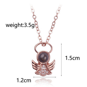 HOT 2018 Projection 100 Languages I Love You Necklace For Women Love Memory Wedding