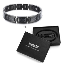 Load image into Gallery viewer, Rainso Bio Energy Titanium Bracelet Bangle Magnetic Health
