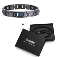 Load image into Gallery viewer, Rainso Bio Energy Titanium Bracelet Bangle Magnetic Health