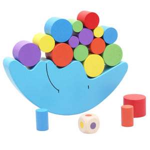Baby Early Learning Toy Wood Moon Balancing Educational Toys