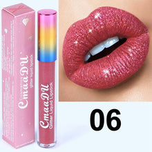 Charger l\&#39;image dans la visionneuse de la galerie, Glitter  Make Up Waterproof Long Lasting Shimmer Liquid Lipstick