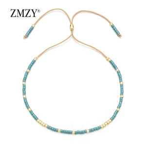 ZMZY Boho Style Miyuki Delica Seed Beads Bracelets for Women