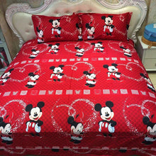 Load image into Gallery viewer, 100% Cotton Red Color Mickey Mouse Quilt/Duvet Cover