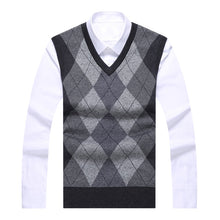 Load image into Gallery viewer, 2022 New Fashion Brand Sweater For Mens Pullovers plaid Slim