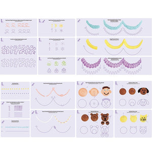 Practice Board Icing Piping Nozzles Drawings Fondant Cake Decorating Supplies