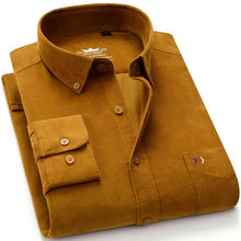 Load image into Gallery viewer, Men&#39;s Autumn Winter Casual Corduroy Cotton Shirts Single Patch