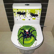 Load image into Gallery viewer, Halloween Toilet Cover Sticker 3D Scary Zombie