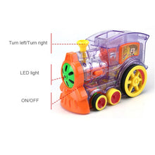Load image into Gallery viewer, 80pcs Train Electric Domino Car Vehicle Model Magical Automatic Set