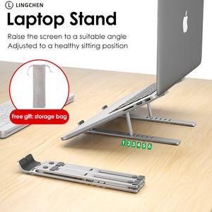 LICHEERS Laptop Stand for MacBook Pro Notebook Stand Foldable