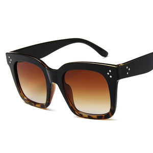 Square Sunglasses Women Big Size Eyewear Lunette Femme Luxury
