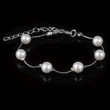 Charger l\&#39;image dans la visionneuse de la galerie, Hesiod Brand New Imitation Pearl Bracelet Women Fashion Trendy Gold Silver Color