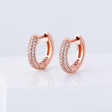 Load image into Gallery viewer, TOPGRILLZ 925 Sterling Silver 14mm Round Earring Iced Micro Pave
