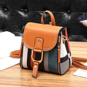 Women Backpack with Free Gift Multiple Using Women Grid