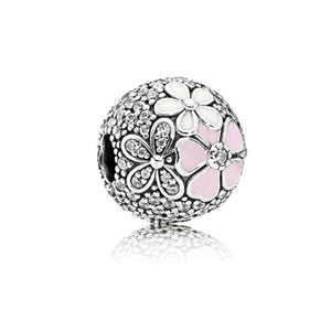Hot Sale Party Beads Hope Flowers Love Hearts Crystal Charms Beads Fit Pandora Women