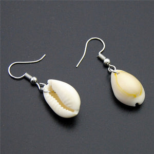 JCYMONG 13 Style Sea Shell Earrings For Women Gold Silver Color Metal Shell Cowrie Statement