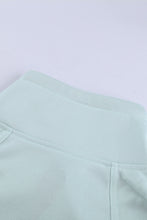 Charger l\&#39;image dans la visionneuse de la galerie, Cotton Pocketed Half Zip Pullover Green Sweatshirt