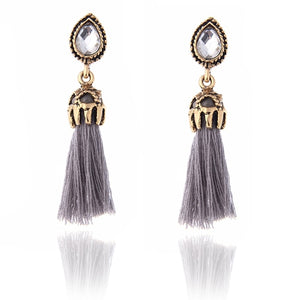 Long Tassel Earrings for women Pendientes Fashion Jewelry black and red colors female gifts