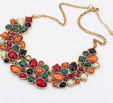Load image into Gallery viewer, MINHIN New Popular 8 Colors Multicolor Big Pendant Clavicle