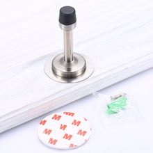 Load image into Gallery viewer, NAIERDI Rubber Wall Mounted Door Stopper Stainless Steel Door Stops Holder Catch Floor Fitting With Screws Bedroom Home Hardware