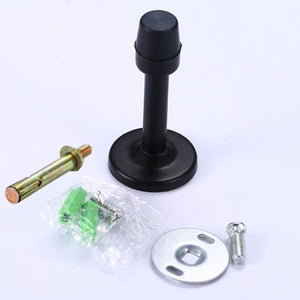 NAIERDI Rubber Wall Mounted Door Stopper Stainless Steel Door Stops Holder Catch Floor Fitting With Screws Bedroom Home Hardware