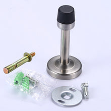 Load image into Gallery viewer, NAIERDI Rubber Wall Mounted Door Stopper Stainless Steel Door Stops Holder Catch Floor Fitting With Screws Bedroom Home Hardware