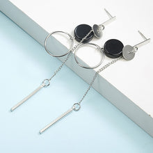 Charger l\&#39;image dans la visionneuse de la galerie, New Fashion Circle Dangle Earrings Metal long Pendientes round earring for women