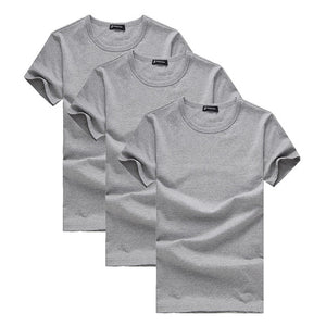 Pioneer Camp Pack of 3 promoting short sleeve t-shirt men brand clothing summer solid t shirt male casual Tees