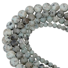 Load image into Gallery viewer, Polish Round Matte Frosted Tiger Eye Turquoises Natural Stone Beads Amazonite Watermelon Loose