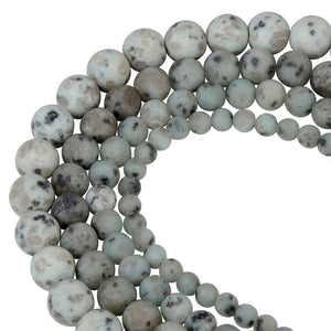Polish Round Matte Frosted Tiger Eye Turquoises Natural Stone Beads Amazonite Watermelon Loose
