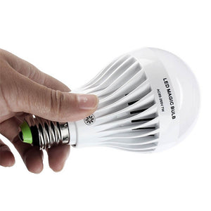 Rechargeable E27 7W LED Light Bulb White Home Corridor Balcony Emergency Bulb Light Flashlight W/Remote Control AC 85-265V H6