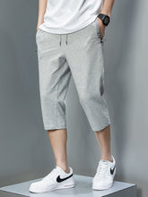 Load image into Gallery viewer, Summer Zip Pockets Sweatshorts Men Sportswear Breathable Cotton Workout Baggy