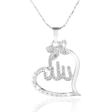Load image into Gallery viewer, SONYA Arabic Women Gold-color Muslim Islamic God Allah Charm Pendant Necklace Jewelry Ramadan Gift Copper Chain Necklace