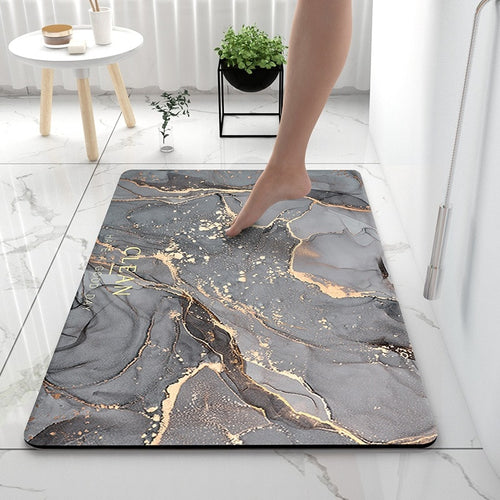 Bathroom Rugs Soft Diatomaceous Earth Floor Mat Super Absorbent