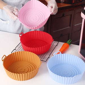20cm Air Fryers Oven Baking Tray Fried Chicken Basket Mat AirFryer Silicone