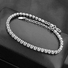 Load image into Gallery viewer, StoneFans CZ Crystal Tennis Bracelet Zircon Bracelet Bangle Chains Crystal Gold Strand Bracelets