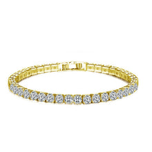 Load image into Gallery viewer, StoneFans CZ Crystal Tennis Bracelet Zircon Bracelet Bangle Chains Crystal Gold Strand Bracelets
