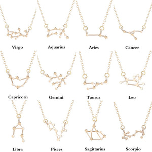 Todorova Star Zodiac Sign 12 Constellation Necklaces & Pendants Choker Necklaces for Women Long