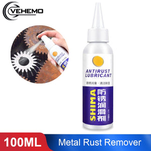 Vehemo 100ml Rust Remover Window Rust Inhibitor Wheel Hub Screw Derusting Spray for Derusting Metal Parts Car Maintenance
