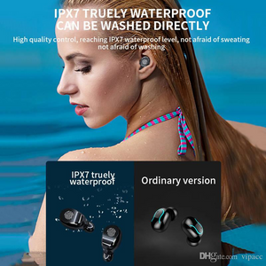 Wireless Bluetooth Earbuds 5.0 TWS V8 Touch Control Waterproof Headphone Noise Canceling LED Display Sports Headset