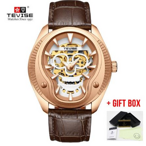 Tevise Mechanical Skull Style Watch For Men