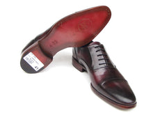 Charger l\&#39;image dans la visionneuse de la galerie, Paul Parkman Men&#39;s Captoe Oxfords Black Purple Shoes (ID#074-PURP-BLK)