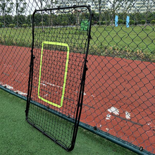 Load image into Gallery viewer, Professional Outdoor Soccer Baseball Training Professional Galvanized Return Bounce Training Steel Pipe Rebound Soccer/Baseball Goal Black