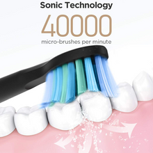 Load image into Gallery viewer, Sonic Toothbrush 2200mAh battery 20 Days on One Charge 5 Modes 4 Brush Heads Travel Whitening Smart Toothbrush